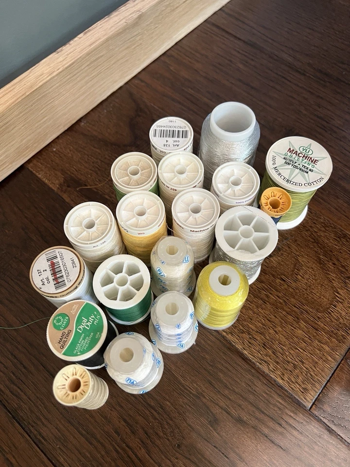 NEW & USED SEWING THREAD LOT 19 Spools -YLI Mettler Gutermann -Poly, Cotton - Image 2 of 4