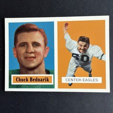 1994 Topps Archives 1957 Chuck Bednarik #49 Philadelphia Eagles HOF NM+