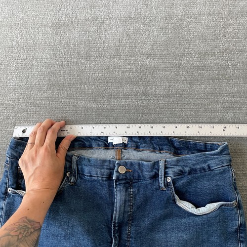 Good American Jeans Damen 22 Good Straight Petite Bio Baumwolle Stretch Freizeit - Bild 13 von 14