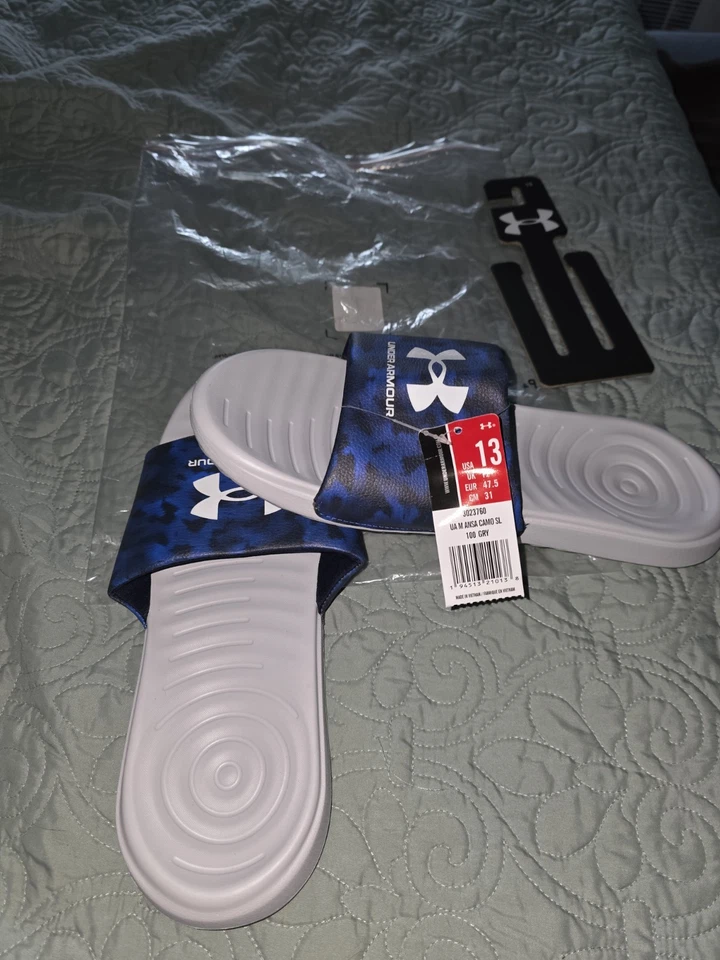 Toboganes Under Armour para hombre talla 13 Foto 2 de 3