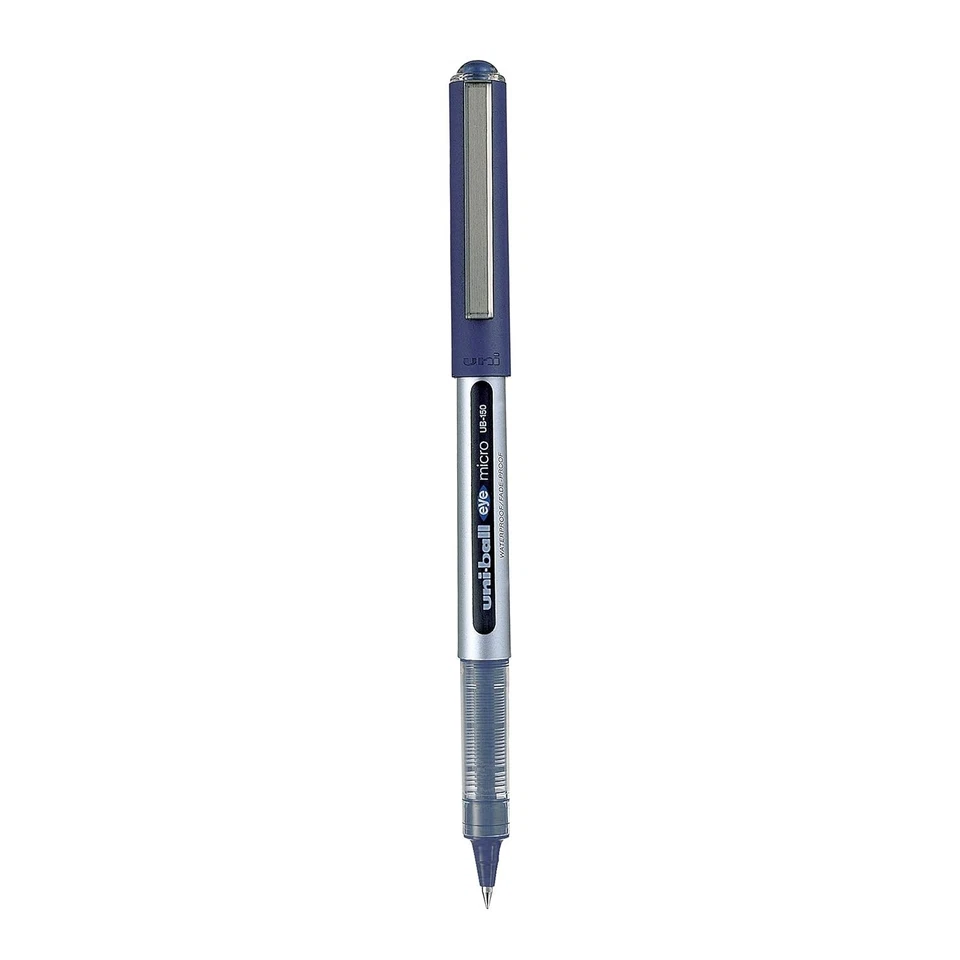 10 - UNIBALL EYE MICRO UB-150 ROLLER BALL PEN 0.5mm BLUE Ink Pen Best Price - image 2 of 4