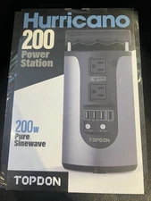 TOPDON H200 Portable Generator, 200 W Rated, 250 W Surge, 3.1 A A