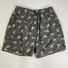 Salt Life Marlin Fishing Swim Trunks Drawstring Waist Quick Dry Shorts Large