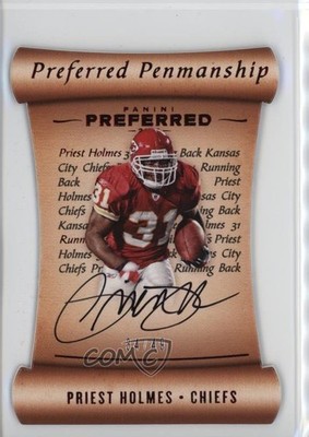 2017 Panini Preferred Penmanship Red 34/49 Priest Holmes #120 Auto 0dj8