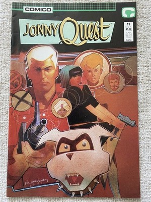 JONNY QUEST #11 Sienkiewicz Cover Comico 1987 VF-