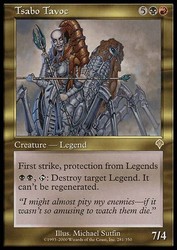 Tsabo Tavoc Foil Invasion #281 Rare MTG