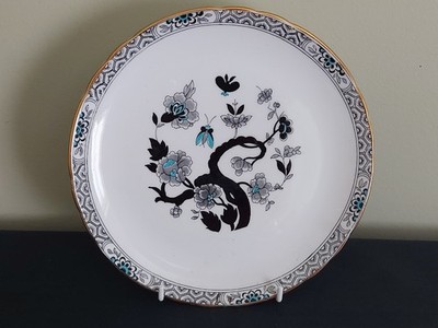 Vintage Royal Tuscan Teller 9390 - Floral Tree & Bug - 20,5 cm UNBENUTZT!!