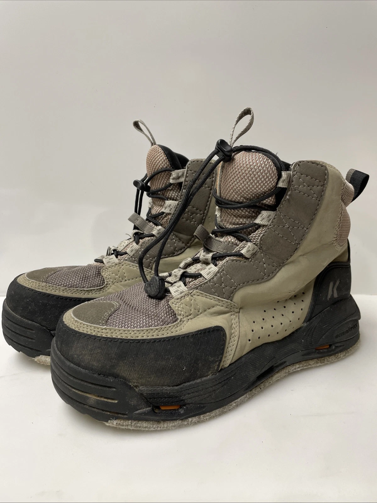 KORKERS Men's Double Haul Wading Boots w/ Felt Sole Size 9