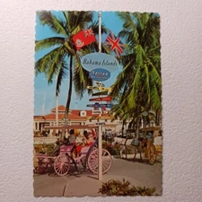 Nassau In The Bahamas Crossroads In Rawson Square Postcard Chrome Unposted