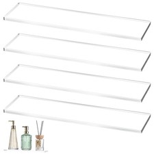 4 Pcs Clear Medicine Shelves 13 Inch Acrylic Medicine Cabinet Replacement She...