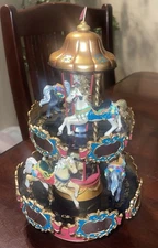 Enesco Small World Of Music Ponies On Parade Multi Action Musical Carousel 1997