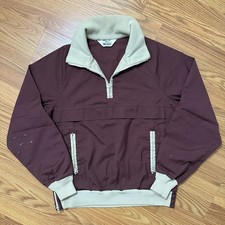 Giacca Bomber Mezza Zip Vintage Woolrich Anorak Taglia M Talon Hip Hop Preppy anni 70