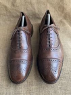 Allen Edmonds Strand Men’s Brown Leather Cap Toe Oxfords Shoes UK 9 || US 10 E