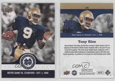 2017 Notre Dame 1988 Championship Blue /88 Tony Rice Kicks off the Scoring #26