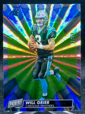 Will Grier 2019 Panini Day Rainbow Spokes /50 Rookie Card #90 Carolina Panthers. rookie card picture