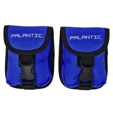 Scuba Choice Palantic Scuba Diving Weight Pocket Pouch with QR Buckles, Pair, Bl