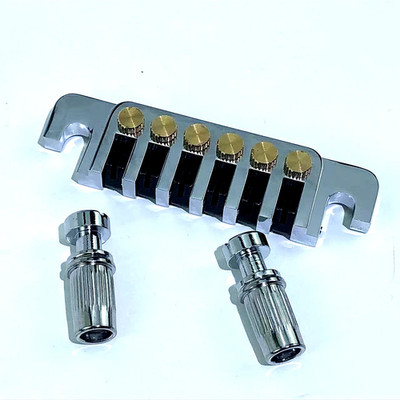 Vintage Gibson Epiphone TP 6 Chrome Silver Bridge Tailpiece ... fits SG and ES s