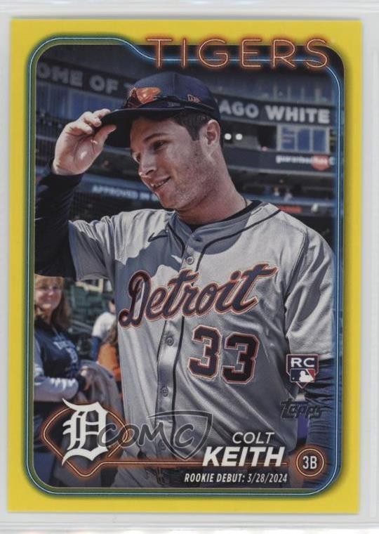 2024 Topps Update Rookie Debut Yellow Colt Keith #US192 1mv6