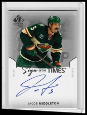 2025-26 SP Authentic #SOTT-JM Jacob Middleton Sign of the Times