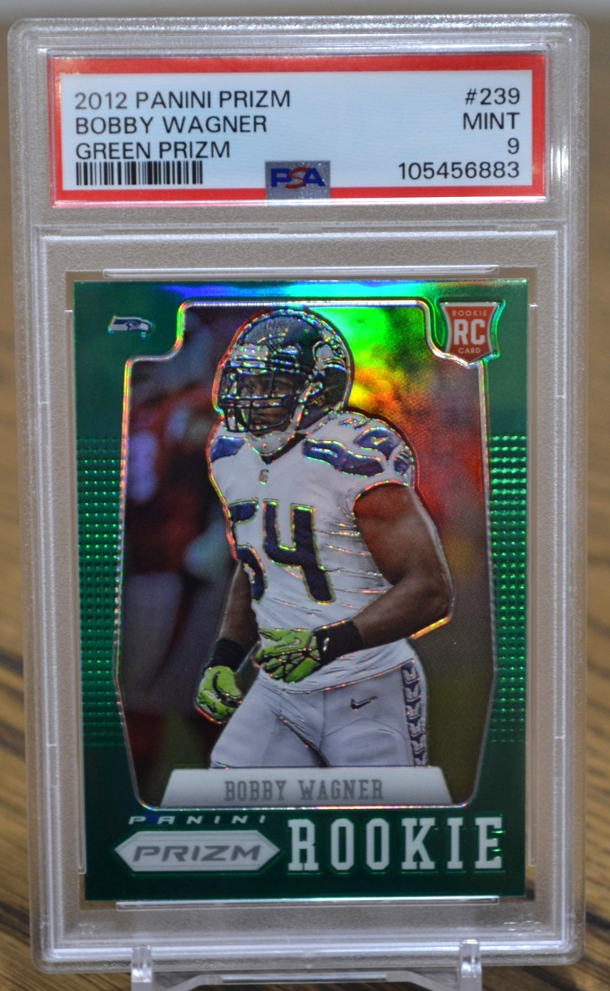 2012 Panini Prizm Bobby Wagner #239 Green RC Seattle Seahawks PSA 9 MINT Pop 6!