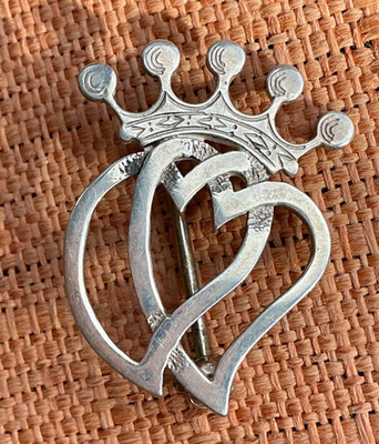 Vintage Ola Gorie schottische Sterlingsilber Luckenbooth Brosche, OMG Herstellermarke