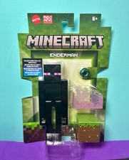 2025 Minecraft Action Figure: TELEPORTING ENDERMAN w/ Ender Pearl, Grass Block