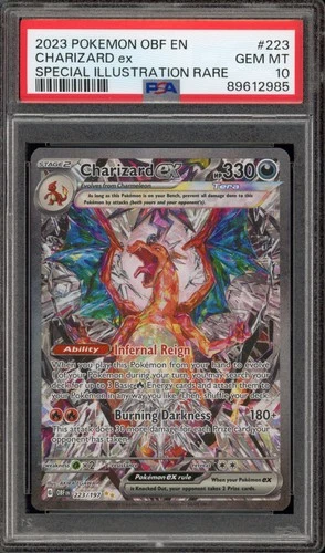 Pokemon Charizard ex Obsidian Flames Special Illustration Rare #223 PSA 10