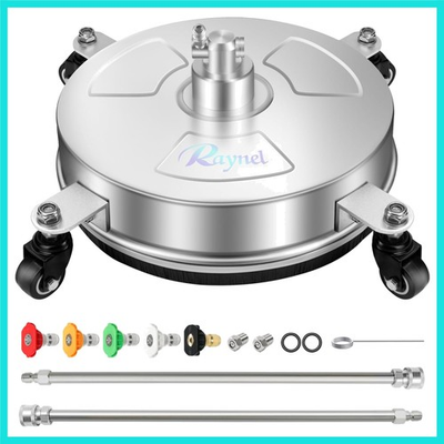 #ad #ad 14#x27;#x27; Pressure Washer Surface Cleaner with 4 Wheels Stainless Steel Housing ... $89.06