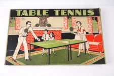 Vintage 1970s Metal Moss Mfg Co Mid Century Table Tennis Set With Instructions
