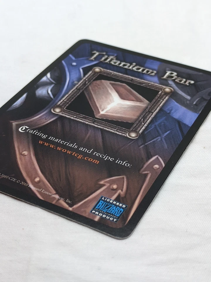 Wow Tcg Titanium Bar Crafting Card - Image 4 of 4