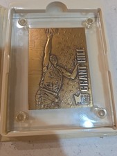 96 Fleer Metal Grant Hill Bronze Limited Edition Highland Mint /726 W/Redemption