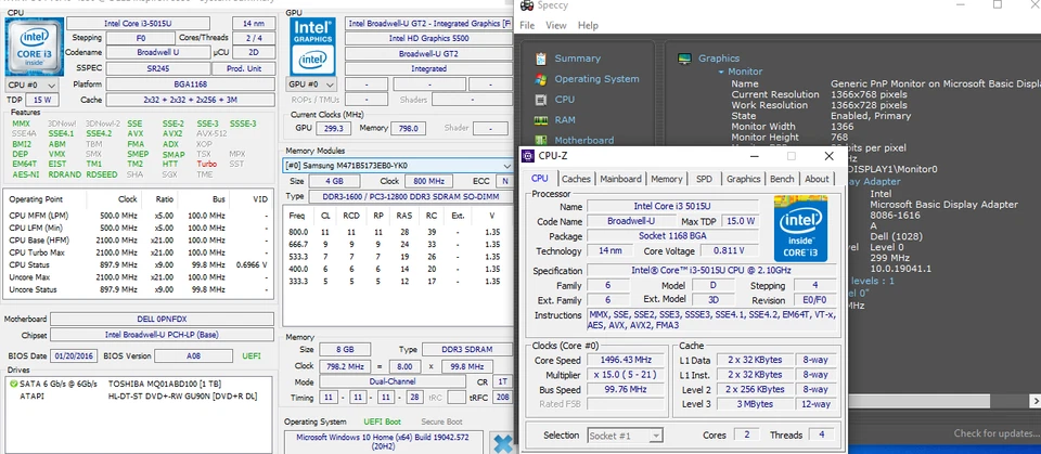 Dell Inspiron 15 3558. Core I3, 1 TB HDD, 8 GB RAM. Foto 2 de 4