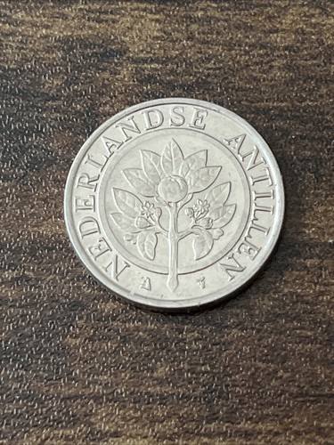 2016 Netherlands Antilles 25 Cents Nickel Bonded Steel Actual Coin TK6235*