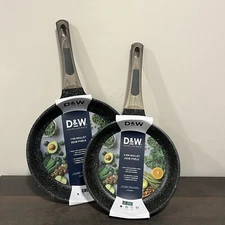 Deane And White D&W 2-piece Cookware Set 11" & 9.5" Skillet Nonstick Frying Pans