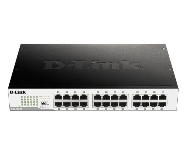 D-LINK DGS-1024D Network Switch Unmanaged Gigabit Ethernet 1U 24-Port 48 Gbps - Image 2 of 3