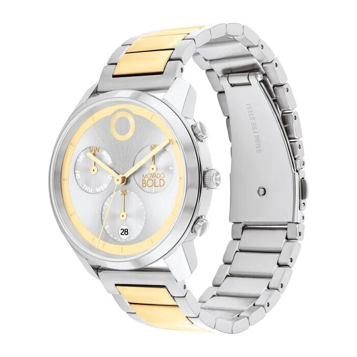 MOVADO Trend Element Chronograph Watch, 42mm 3601022 Two Tone Men