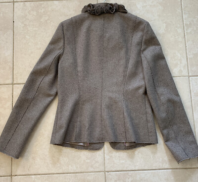 Banana Republic Tweed Women's Blazer Italian Designer Jacket Wool