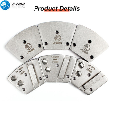 2*1/4PCD Metal Bond Trapezoid Grinding Pad 3PCS Polishing Pads Concrete Stone