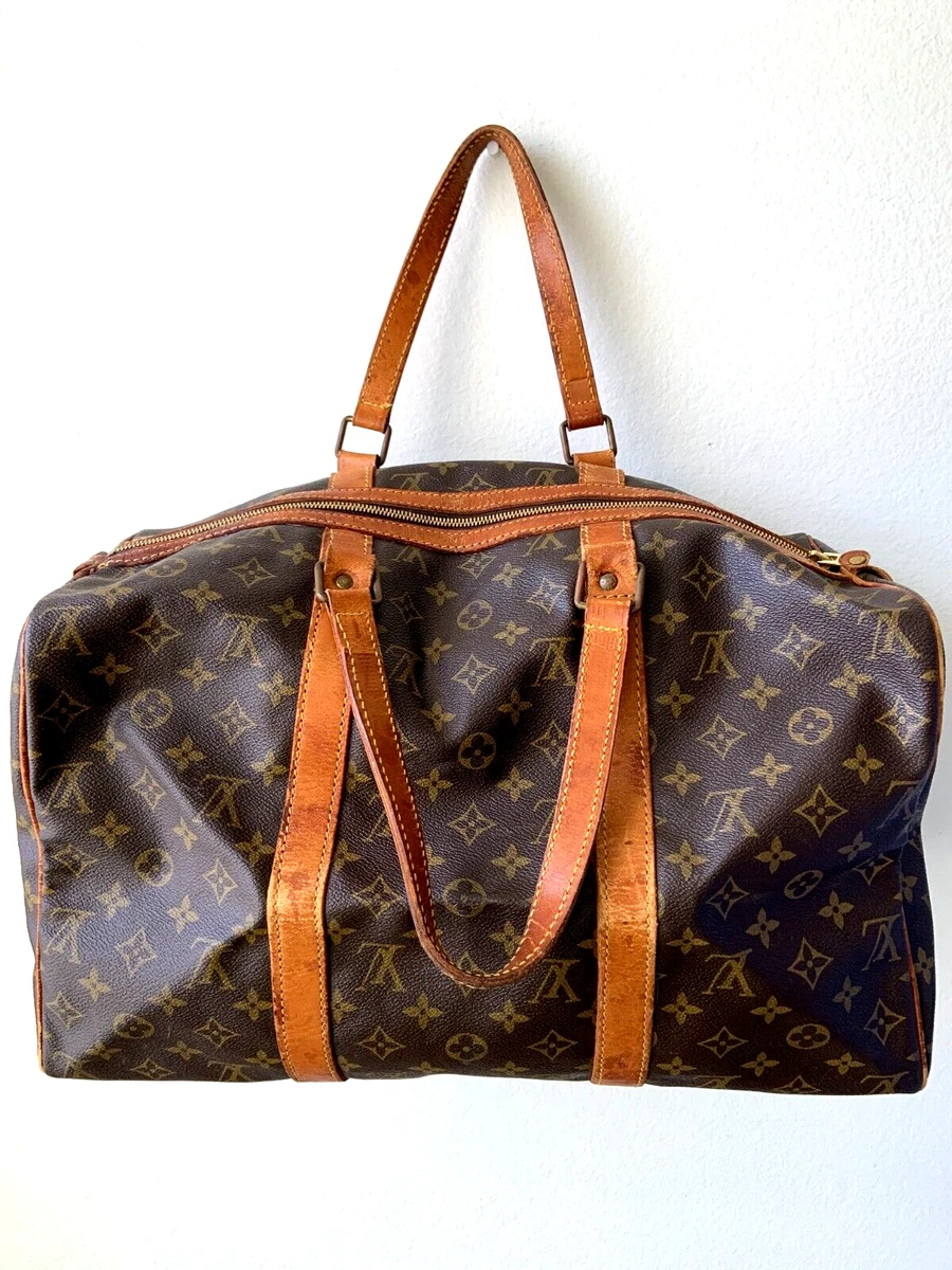 LOUIS VUITTON Monogram Canvas Sac Souple 45 Boston Bag