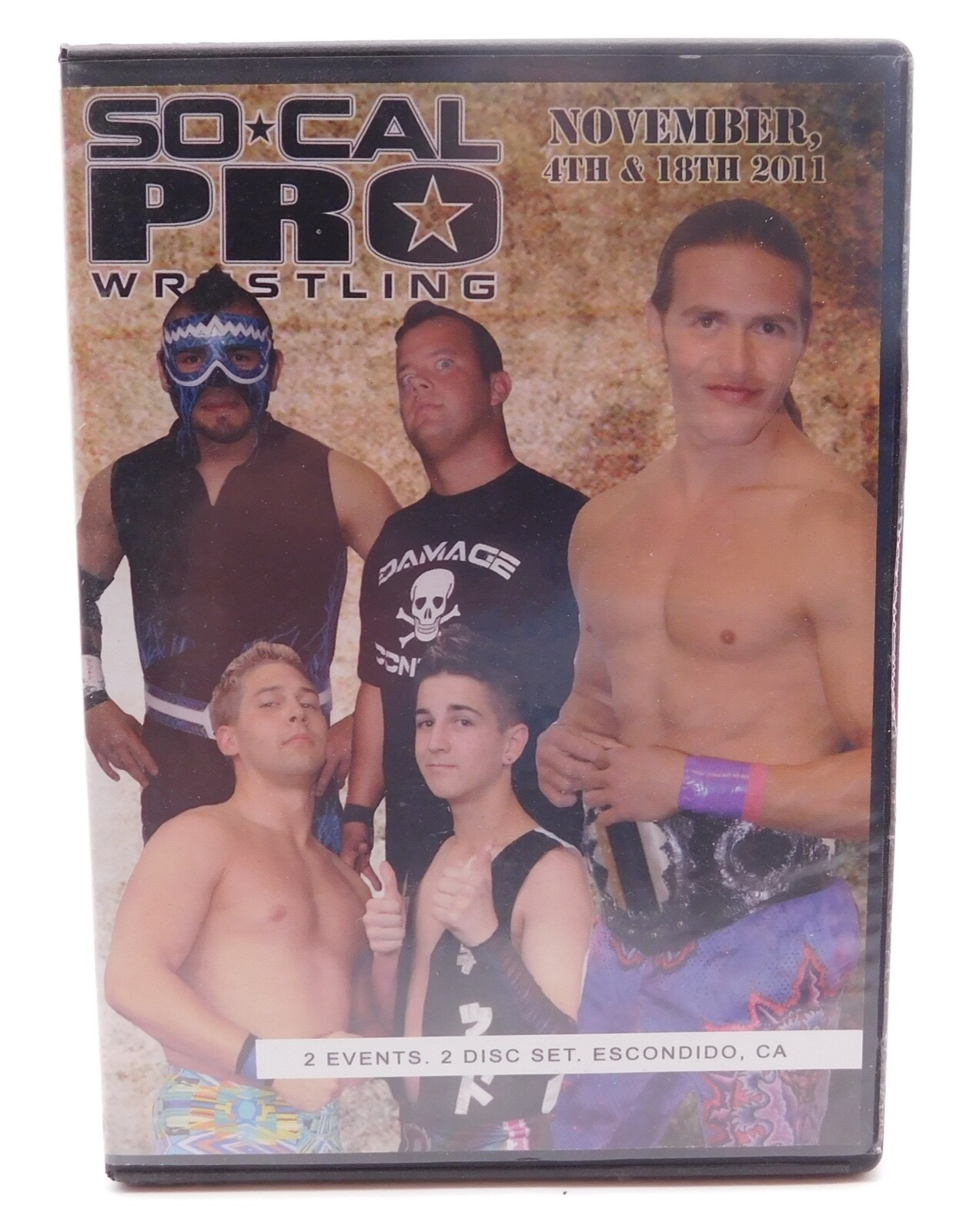 SoCal Pro Wrestling Nov 2011 DVD Wrestler 2 Disc Set SoCal Crazy Ricky ...