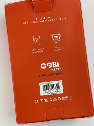 Chaqueta térmica Gobi Heat Sahara II para hombre mediana 3 zonas, negra - Imagen 14 de 14