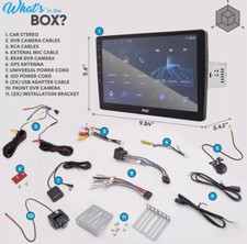 Pyle PLINDVTB10 Single DIN Car Stereo Receive...