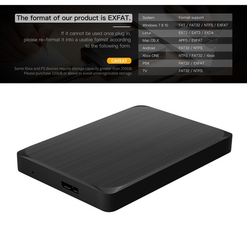 Disco duro externo 1 TB 2 TB 4 TB HDD USB3.0 disco duro para Windows/Mac/PC/PS4/Xbox - Imagen 5 de 23