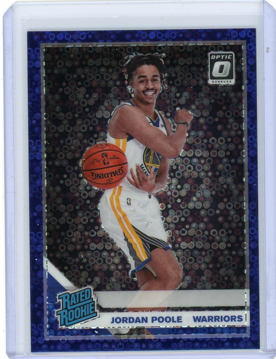 2019-20 Donurss Optic Basketball Purple Disco Rookie #169 Jordan Poole #87/95
