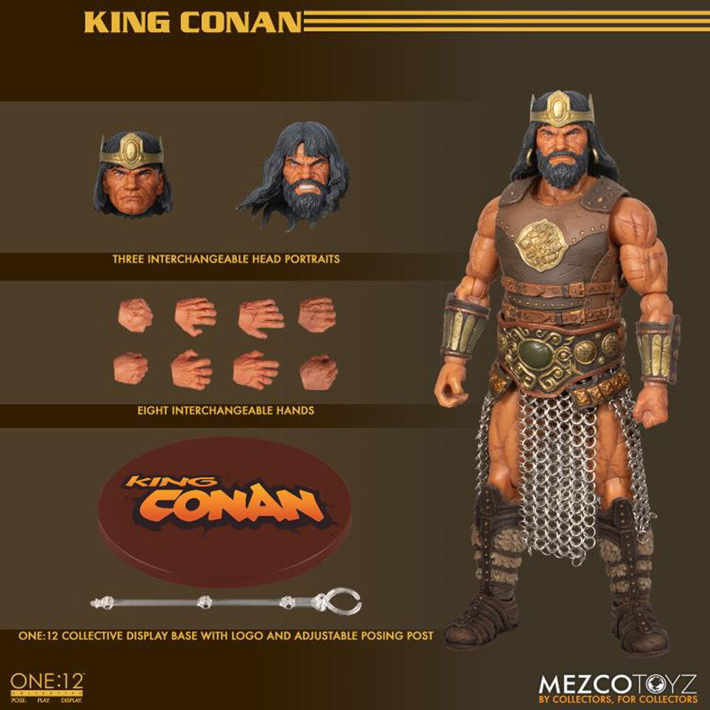 Mezco King Conan 6in Action Figure Doll Model 1/12 Scale Doll IN