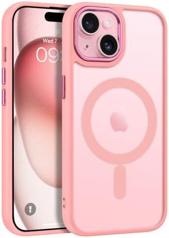 for iPhone 15 Case, Phone Case iPhone 15 [Compatible with Magsafe] Translucent M-image
