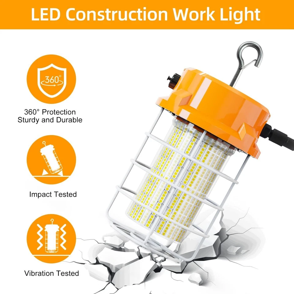 Luz LED Temporal de Trabajo 80W Luces Portátil para Sitio de Trabajo de Construcción 5000K 12000Lm Foto 4 de 4