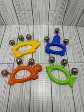 Hand Jingle Bell Rattle Jingle Bell Shaker Percussion Instruments Musical Lot 4