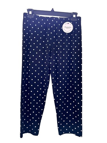 Y2K Tag Black Polka Dot Capri Pants Size 1 Fitted Stretchy Skinny