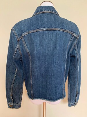 NWT VINCE Medium Blue Distressed Raw Edge Classic Denim Jean